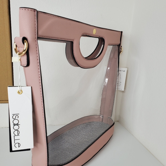 Transparent Handbag With Leather Trim - Picture 3 of 6